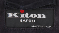 Kiton Dark Blue Cashmere Solid Coat - (KT37243) - Parent