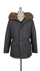 Kiton Gray Cashmere Blend Solid Parka - 40/50 - (KT220243)