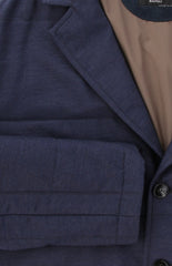 Kiton Navy Blue Cashmere Blend Solid Jacket - (KT222244) - Parent