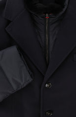 Kiton Dark Blue Polyester Solid Puffer Jacket - (KT37202412) - Parent