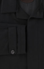 Kiton Black Cashmere Solid Coat - (KT37245) - Parent