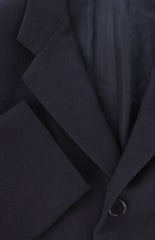 Kiton Dark Blue Cashmere Solid Coat - (KT372410) - Parent