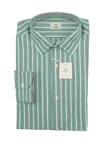 Luigi Borrelli Green Shirt - Slim