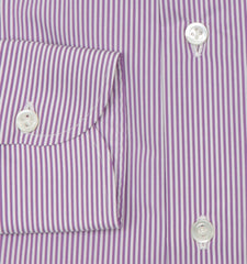 Luigi Borrelli Purple Striped Shirt - Slim - (LB1119227) - Parent
