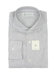 Luigi Borrelli Light Gray Linen Shirt - Slim - 16/41 - (LB1119228)