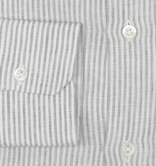Luigi Borrelli Light Gray Linen Shirt - Slim - (LB1119228) - Parent