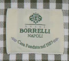 Luigi Borrelli Dark Green Check Cotton Shirt - Slim - (LB923237) - Parent