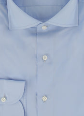 $500 Luigi Borrelli Light Blue Shirt - Slim - (LB1252516) - Parent