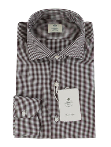 Luigi Borrelli Dark Brown Shirt - Slim