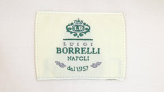 $500 Luigi Borrelli Off White Solid Cotton Shirt - Slim - (LB38261) - Parent