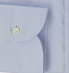 $500 Luigi Borrelli Light Blue Solid Shirt - Slim - (LB12272510) - Parent