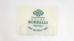$500 Luigi Borrelli White Solid Shirt - Slim - (LB81261) - Parent
