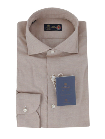 Luigi Borrelli Light Brown Shirt - Extra Slim