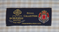 $600 Luigi Borrelli Light Blue Cotton Shirt - Slim - (LB1252523) - Parent