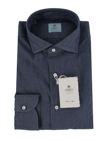 Luigi Borrelli Blue Shirt - Slim