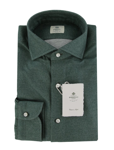 Luigi Borrelli Green Shirt - Slim