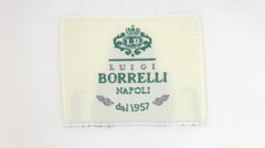 $500 Luigi Borrelli White Solid Cotton Shirt - Slim - (LB729269) - Parent