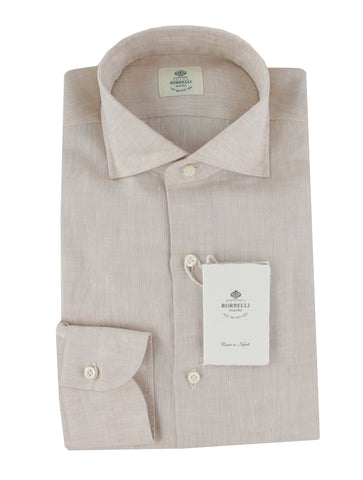 Luigi Borrelli Light Brown Shirt - Slim
