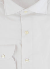 $500 Luigi Borrelli White Solid Shirt - Slim - (LB314262) - Parent