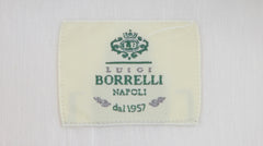 $500 Luigi Borrelli White Solid Shirt - Slim - (LB314262) - Parent