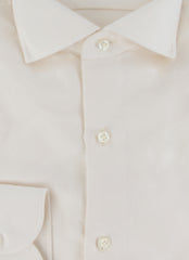 $500 Luigi Borrelli Off White Cotton Blend Shirt - Slim - (LB1231254) - Parent