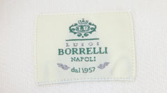 $500 Luigi Borrelli Off White Cotton Blend Shirt - Slim - (LB1231254) - Parent