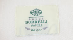$500 Luigi Borrelli Off White Cotton Blend Shirt - Slim - (LB1231254) - Parent