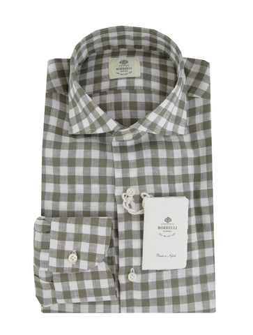 Luigi Borrelli Green Shirt - Slim