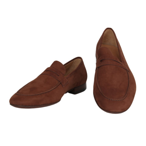 Loro Piana Brown Penny Loafers