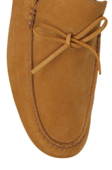 $850 Loro Piana Light Brown Driving Shoes - (LP592610) - Parent