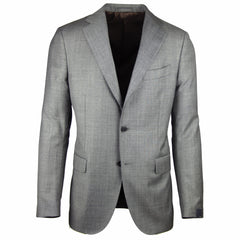 Lardini Gray Wool Pick and Pick Suit - (AQ28461A) - Parent