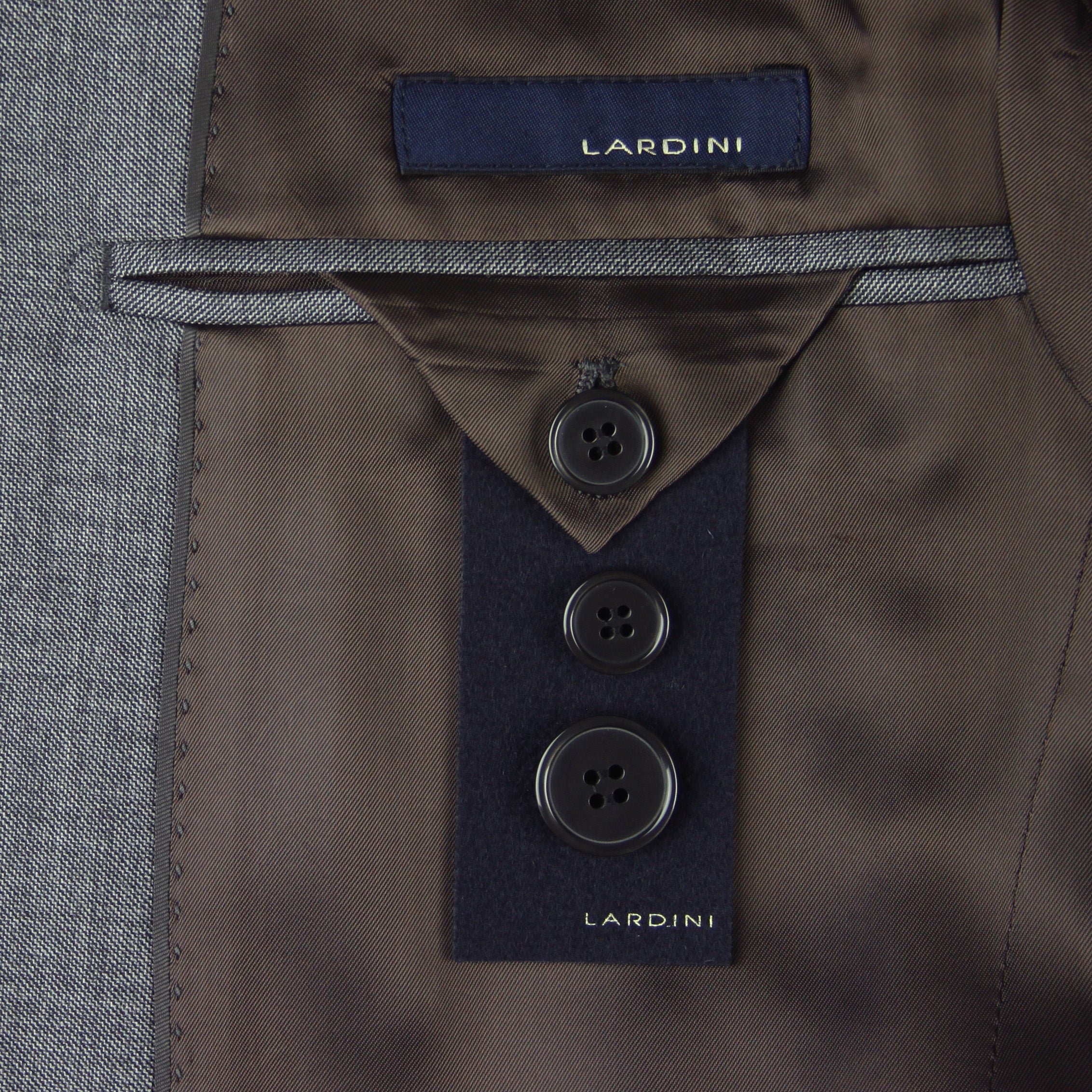 Lardini tied-waist wool coat - Blue