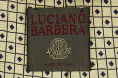 $195 Luciano Barbera Yellow Fancy Silk Tie -  x  - (LU107261)