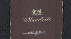 $4475 Mandelli Dark Blue Cashmere Blend Solid Coat - (MM10282511) - Parent