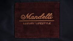 $2700 Mandelli Burgundy Red Suede Solid Puffer Jacket - (MM413245) - Parent