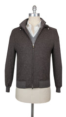 $3275 Mandelli Brown Cashmere Blend Solid Jacket - (MM1028256) - Parent