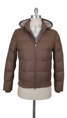 Mandelli Brown Puffer Jacket