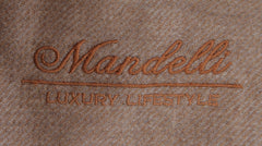 $3750 Mandelli Beige Wool Blend Solid Coat - (MM1113253) - Parent