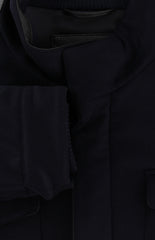 $3525 Mandelli Dark Blue Cashmere Solid Jacket - (MM1028254) - Parent