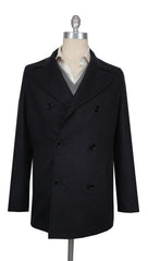 $3150 Mandelli Charcoal Gray Cashmere Blend Solid Coat - 40/50 - (MM10920242)