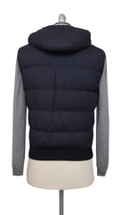 $2700 Mandelli Navy Blue Wool Blend Solid Jacket Vest - (MM86248) - Parent