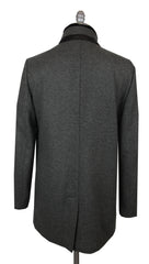 $4525 Mandelli Gray Cashmere Blend Solid Coat - (MM10282513) - Parent