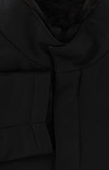 $3300 Mandelli Black Wool Blend Solid Jacket - (MM1028255) - Parent