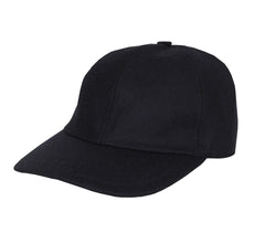 $450 Mandelli Midnight Navy Blue Wool Blend Baseball Cap - (MM38258) - Parent