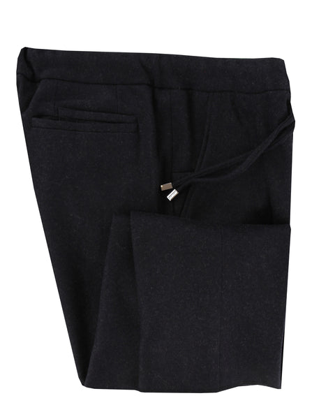 $1300 Mandelli Dark Blue Solid Cashmere Blend Pants - Slim - (MM43249) - Parent