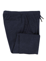 $525 Mandelli Navy Blue Solid Wool Blend Pants - Slim - 36/52 - (MM43243)