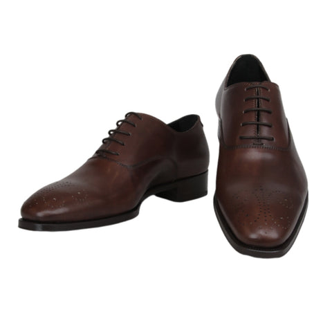 Max Verre Brown Wholecut Oxford Shoes