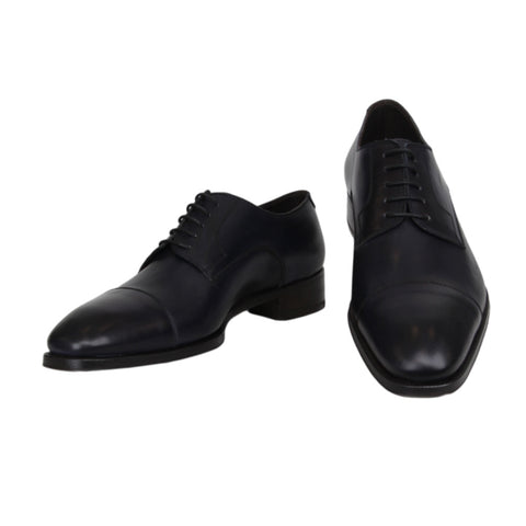 Max Verre Midnight Navy Blue Cap Toe Oxford Shoes