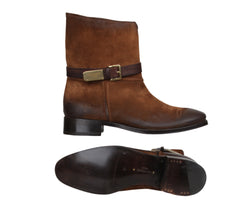$925 Max Verre Brown Suede Boots - (JL592652) - Parent