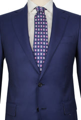 Principe d'Eleganza Blue Wool Solid Suit - (PE1010231) - Parent